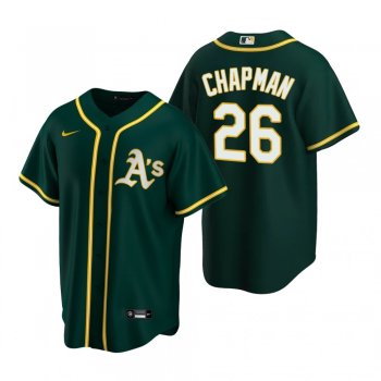 Men's Oakland Athletics Matt Chapman Nike Green 2020 Replica Alternate Jersey