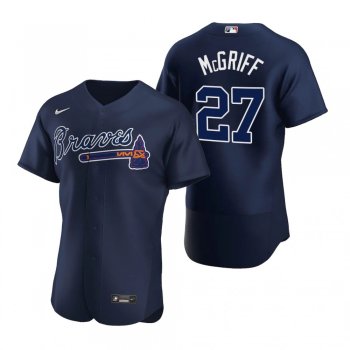 Men's Atlanta Braves Fred McGriff Nike Navy Authentic 2020 Alternate Jersey