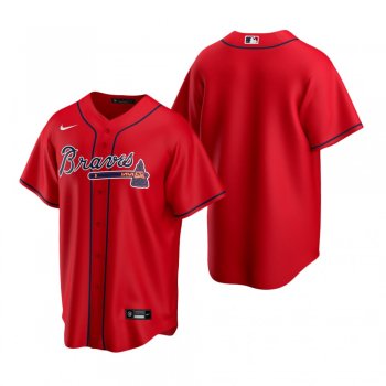 Men's Atlanta Braves Nike Red 2020 Replica Alternate Jersey