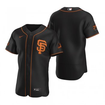 Men's San Francisco Giants Nike Black Alternate 2020 Authentic Jersey