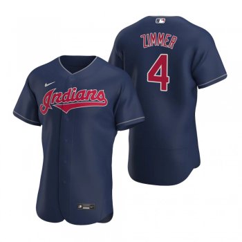 Men's Cleveland Indians Bradley Zimmer Nike Navy Authentic 2020 Alternate Jersey