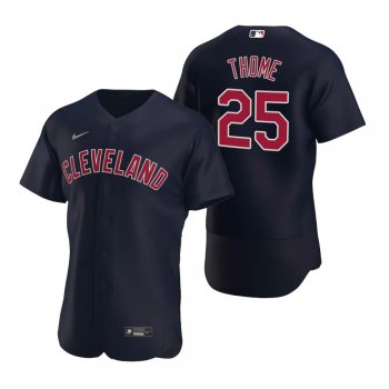 Men's Cleveland Indians Jim Thome Nike Navy Authentic 2020 Alternate Jersey