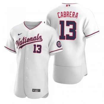 Men's Washington Nationals Asdrubal Cabrera Nike White Authentic 2020 Alternate Jersey