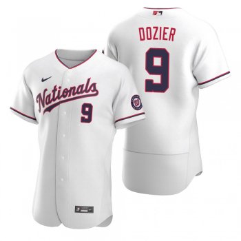 Men's Washington Nationals Brian Dozier Nike White Authentic 2020 Alternate Jersey