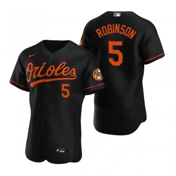 Men's Baltimore Orioles Brooks Robinson Nike Black Authentic 2020 Alternate Jersey