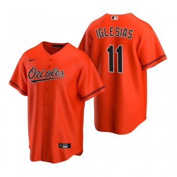 Men's Baltimore Orioles Jose Iglesias Nike Orange 2020 Replica Alternate Jersey