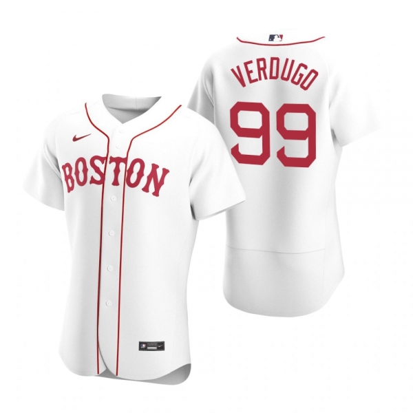 Men's Boston Red Sox Alex Verdugo Nike White Authentic 2020 Alternate Jersey