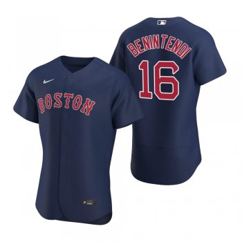 Men's Boston Red Sox Andrew Benintendi Nike Navy Authentic 2020 Alternate Jersey