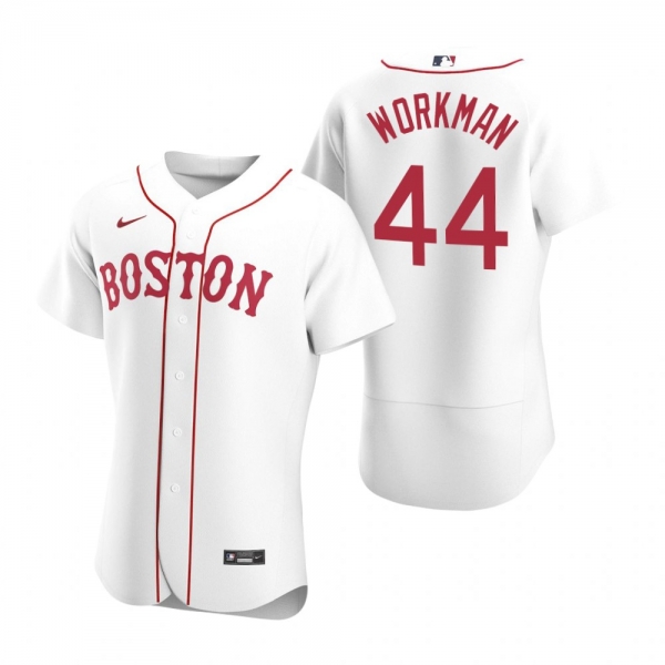 Men's Boston Red Sox Brandon Workman Nike White Authentic 2020 Alternate Jersey