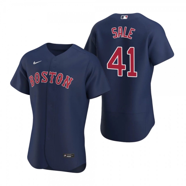 Men's Boston Red Sox Chris Sale Nike Navy Authentic 2020 Alternate Jersey