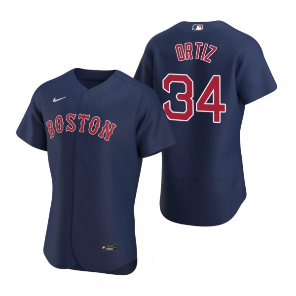 Men's Boston Red Sox David Ortiz Nike Navy Authentic 2020 Alternate Jersey