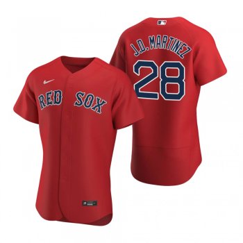 Men's Boston Red Sox J.D. Martinez Nike Red Authentic 2020 Alternate Jersey