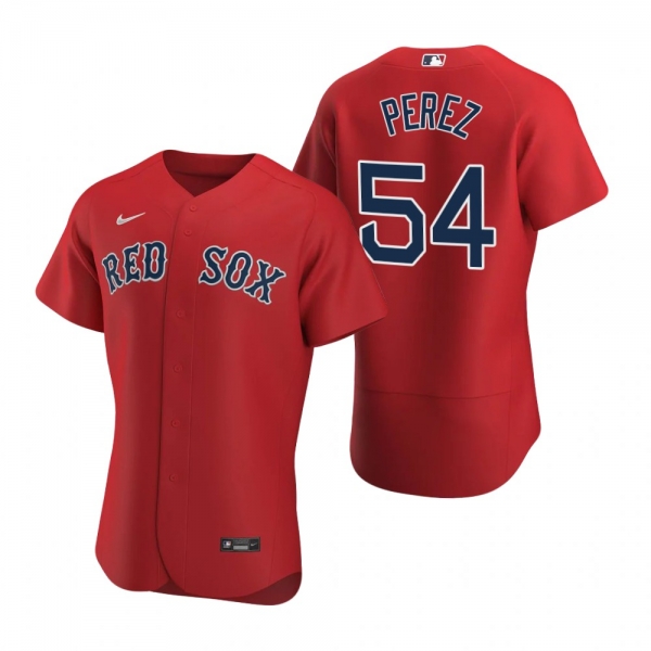 Men's Boston Red Sox Martin Perez Nike Red Authentic 2020 Alternate Jersey