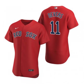 Men's Boston Red Sox Rafael Devers Nike Red Authentic 2020 Alternate Jersey