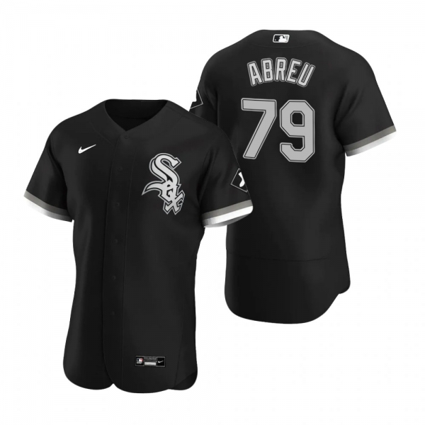 Men's Chicago White Sox Jose Abreu Nike Black Authentic 2020 Alternate Jersey