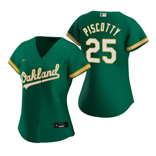 Women's Oakland Athletics Stephen Piscotty Nike Kelly Green 2020 Replica Alternate Jersey