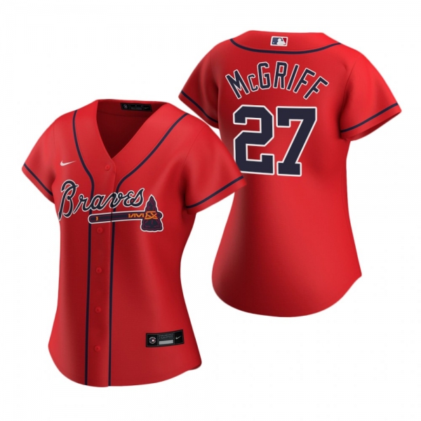 Women's Atlanta Braves Fred McGriff Nike Red 2020 Replica Alternate Jersey