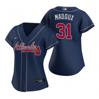 Women's Atlanta Braves Greg Maddux Nike Navy Replica 2020 Alternate Jersey