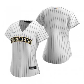 Women's Milwaukee Brewers Nike White 2020 Replica Alternate Jersey