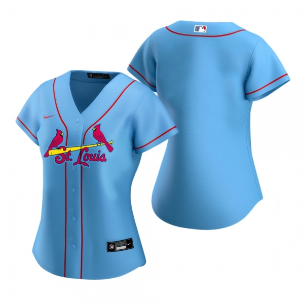 Women's St. Louis Cardinals Nike Light Blue 2020 Replica Alternate Jersey