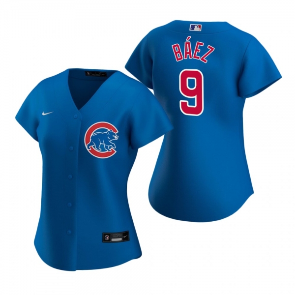 Women's Chicago Cubs Javier Baez Nike Royal 2020 Replica Alternate Jersey