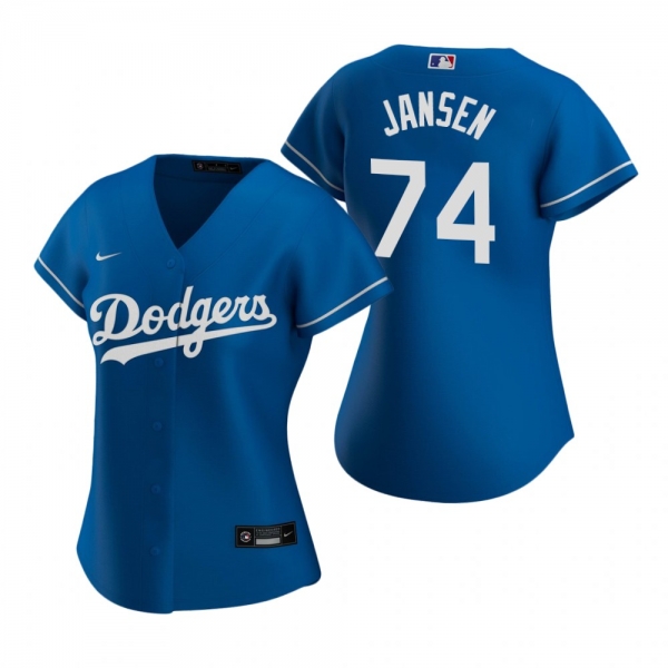 Women's Los Angeles Dodgers Kenley Jansen Nike Royal 2020 Replica Alternate Jersey