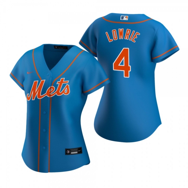 Women's New York Mets Jed Lowrie Nike Royal 2020 Replica Alternate Jersey