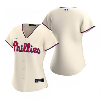 Women's Philadelphia Phillies Nike Cream 2020 Replica Alternate Jersey