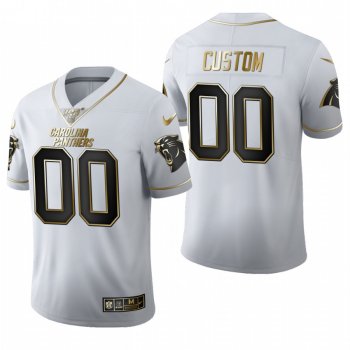 Panthers Custom White 2020 NFL Draft Golden Edition Jersey