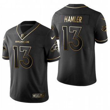 Broncos KJ Hamler Black 2020 NFL Draft Golden Edition Jersey