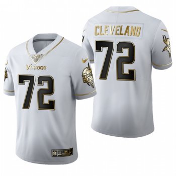 Vikings Ezra Cleveland White 2020 NFL Draft Golden Edition Jersey