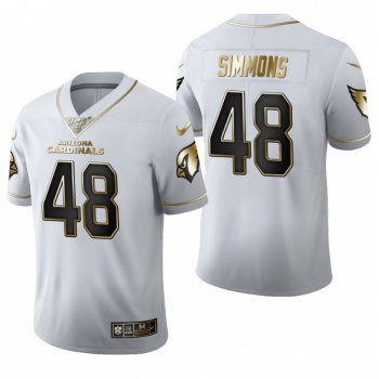 Cardinals Isaiah Simmons White 2020 NFL Draft Golden Edition Jersey