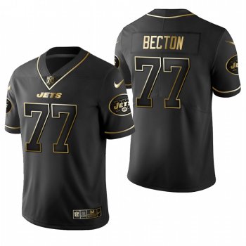 Jets Mekhi Becton Black 2020 NFL Draft Golden Edition Jersey