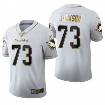 Dolphins Austin Jackson White 2020 NFL Draft Golden Edition Jersey