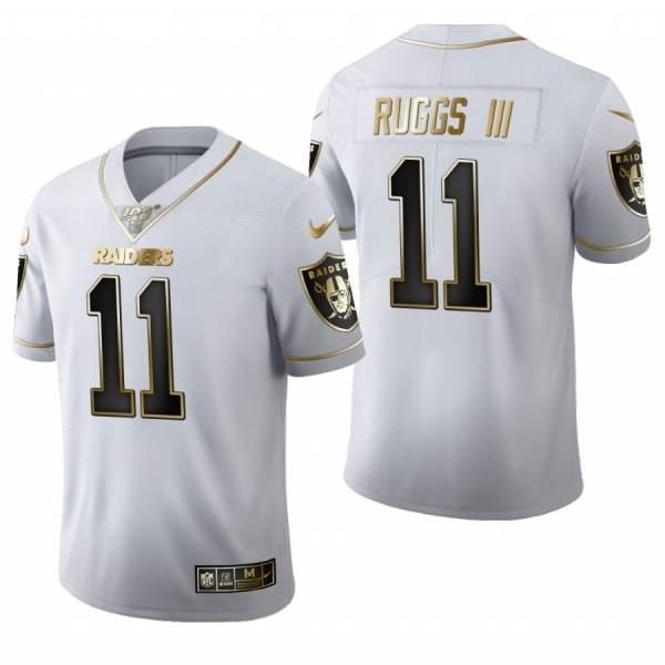 Raiders Henry Ruggs III White 2020 NFL Draft Golden Edition Jersey