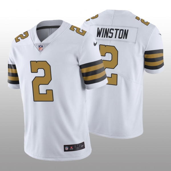 Men's New Orleans Saints Jameis Winston White Jersey Color Rush Limited