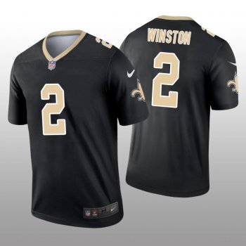 Men's New Orleans Saints Jameis Winston Black Jersey Legend