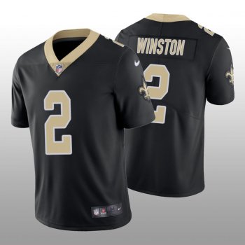 Men's New Orleans Saints Jameis Winston Black Jersey Vapor Limited