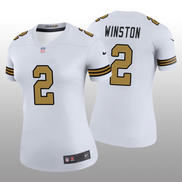 Women's New Orleans Saints Jameis Winston White Jersey Color Rush Legend