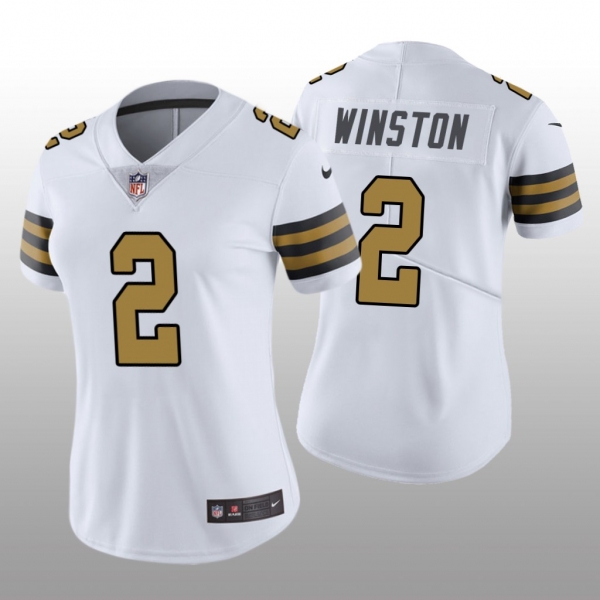 Women's New Orleans Saints Jameis Winston White Jersey Color Rush Limited