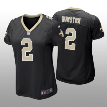 Women's New Orleans Saints Jameis Winston Black Jersey Game