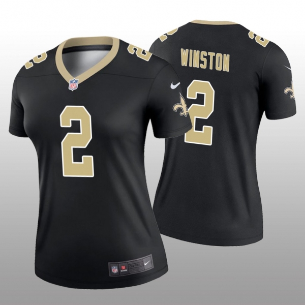 Women's New Orleans Saints Jameis Winston Black Jersey Legend