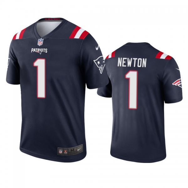 Men's New England Patriots Cam Newton Navy Legend Jersey