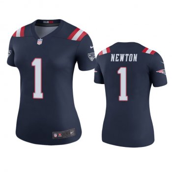 Women's New England Patriots Cam Newton Navy Color Rush Legend Jersey