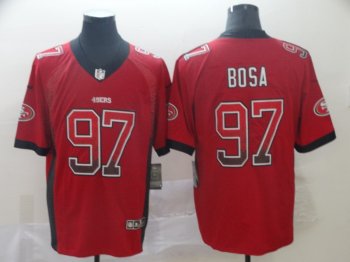 Nike 49ers 97 Nick Bosa Red Drift Fashion Limited Jersey