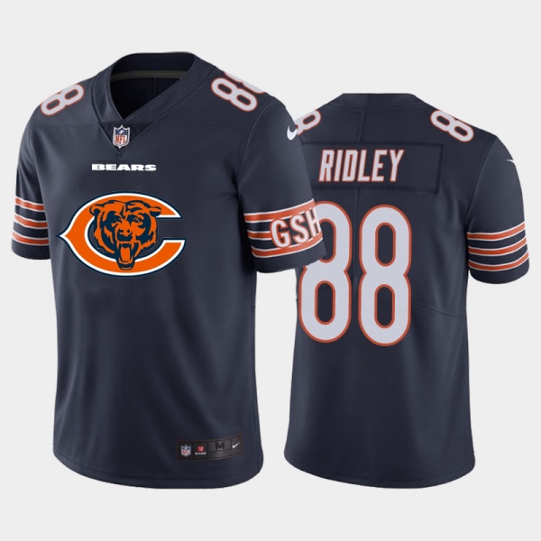 Nike Bears 88 Riley Ridley Navy Team Big Logo Vapor Untouchable Limited Jersey