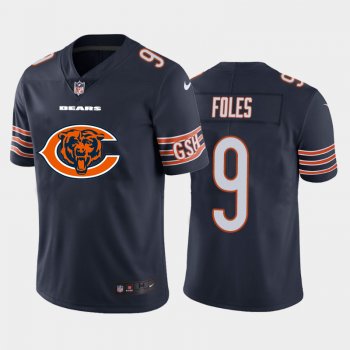 Nike Bears 9 Nick Foles Navy Team Big Logo Vapor Untouchable Limited Jersey