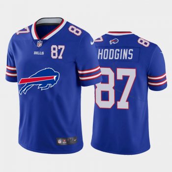 Nike Bills 87 Isaiah Hodgins Royal Team Big Logo Number Vapor Untouchable Limited Jersey