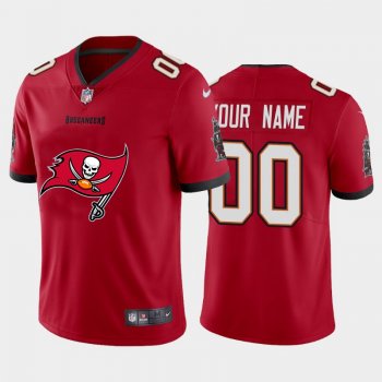 Nike Buccaneers Customized Red Team Big Logo Vapor Untouchable Limited Jersey