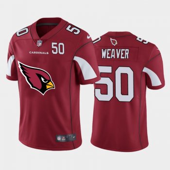 Nike Cardinals 50 Evan Weaver Red Team Big Logo Number Vapor Untouchable Limited Jersey